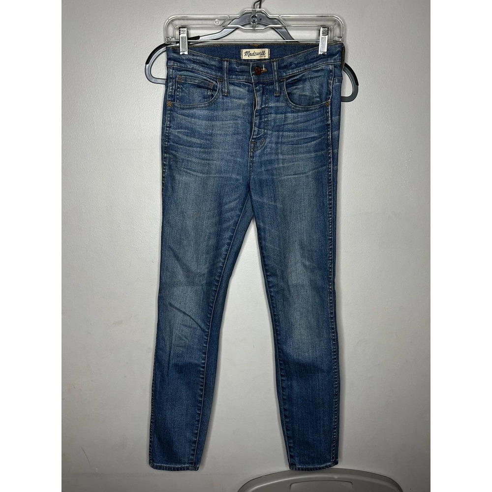 Madewell 10" High Riser Skinny Jeans Women 26 Blue Medium Wash Denim Boho Staple